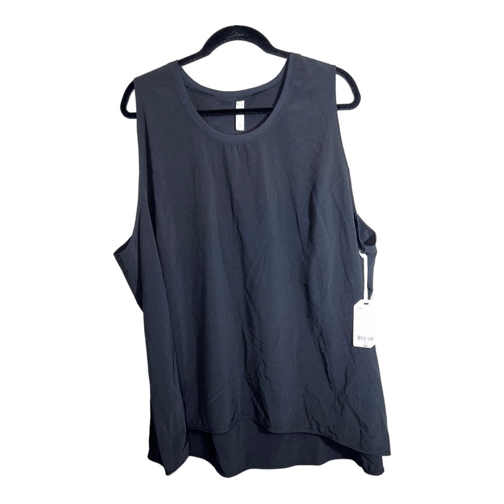 NWT STYLUS Lightweight Black Stretch Sleeveless Blouse Shell Sz 3X